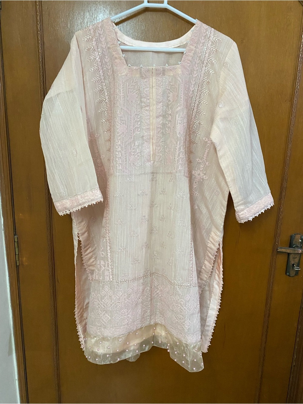 Light Pink Embroidered Women's dress